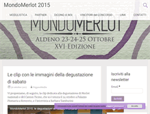 Tablet Screenshot of mondomerlot.it